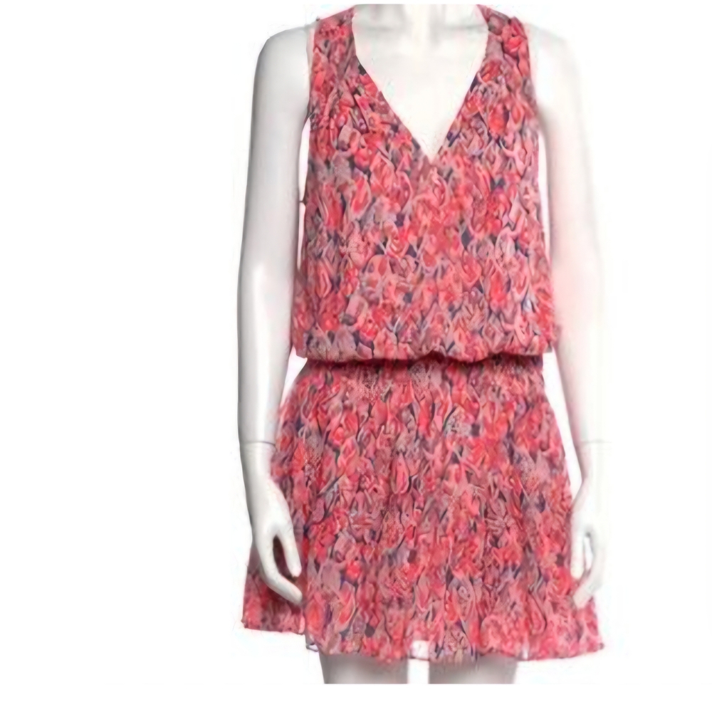 Ramy Brook Vibrant Pink Floral Mini Dress